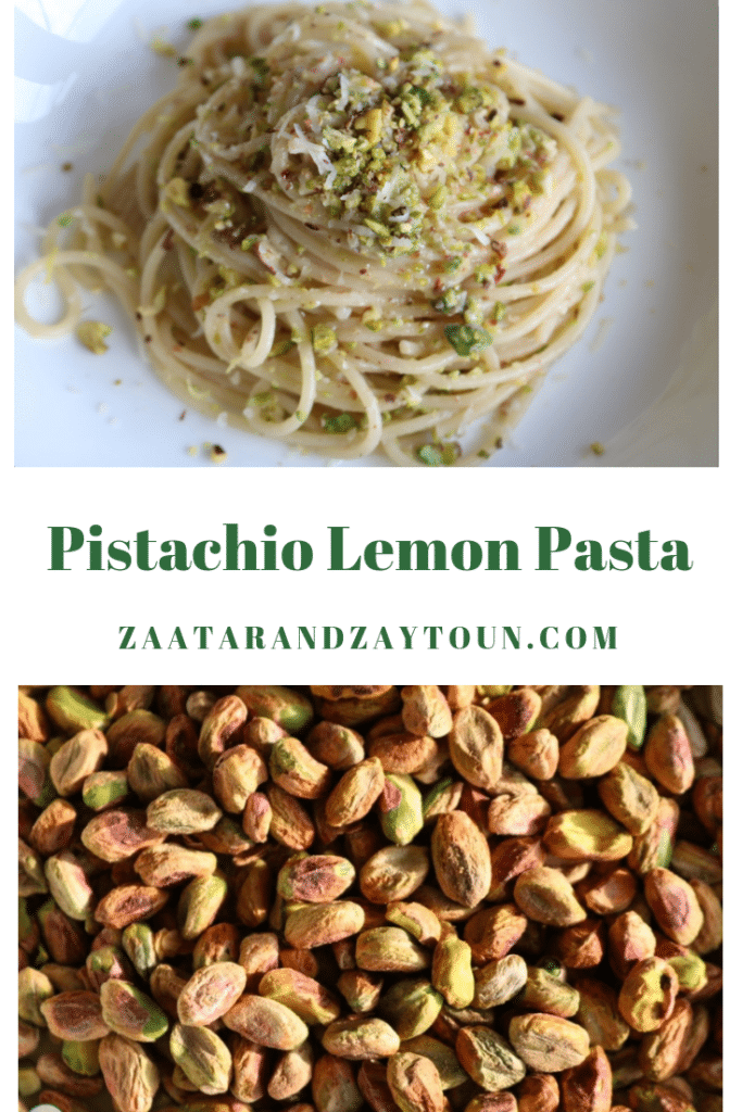 Pistachio Lemon Pasta pin