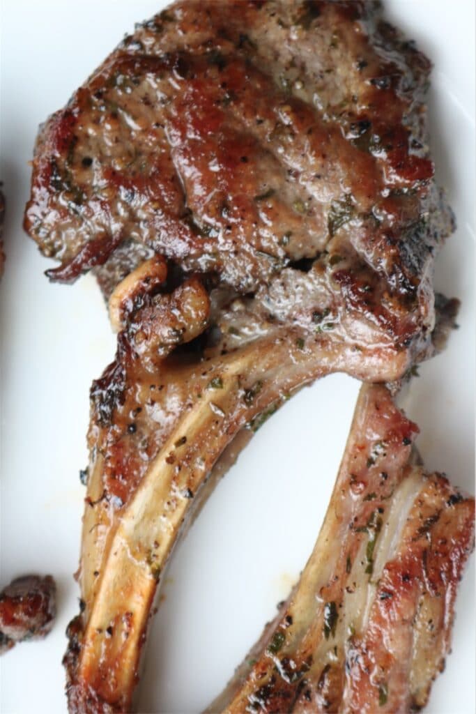 Baked lamb chops