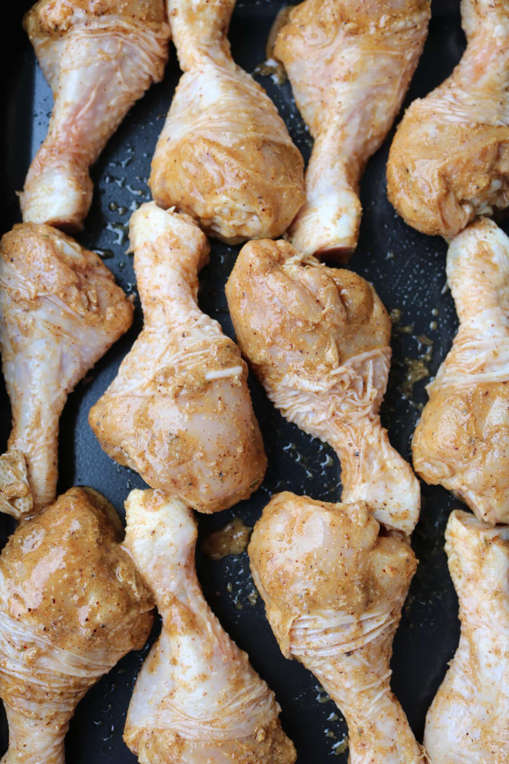 drumsticks in marinade