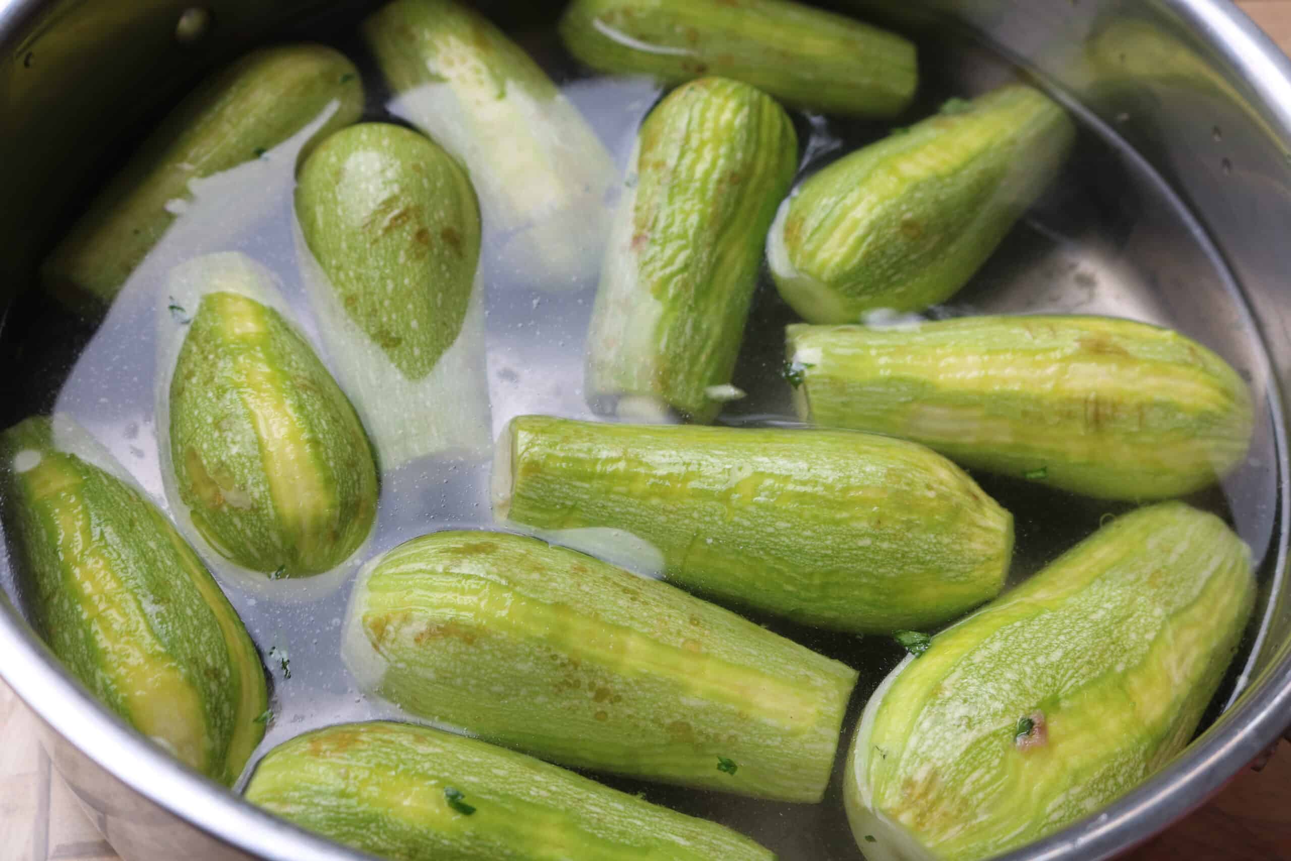 stuffed courgette