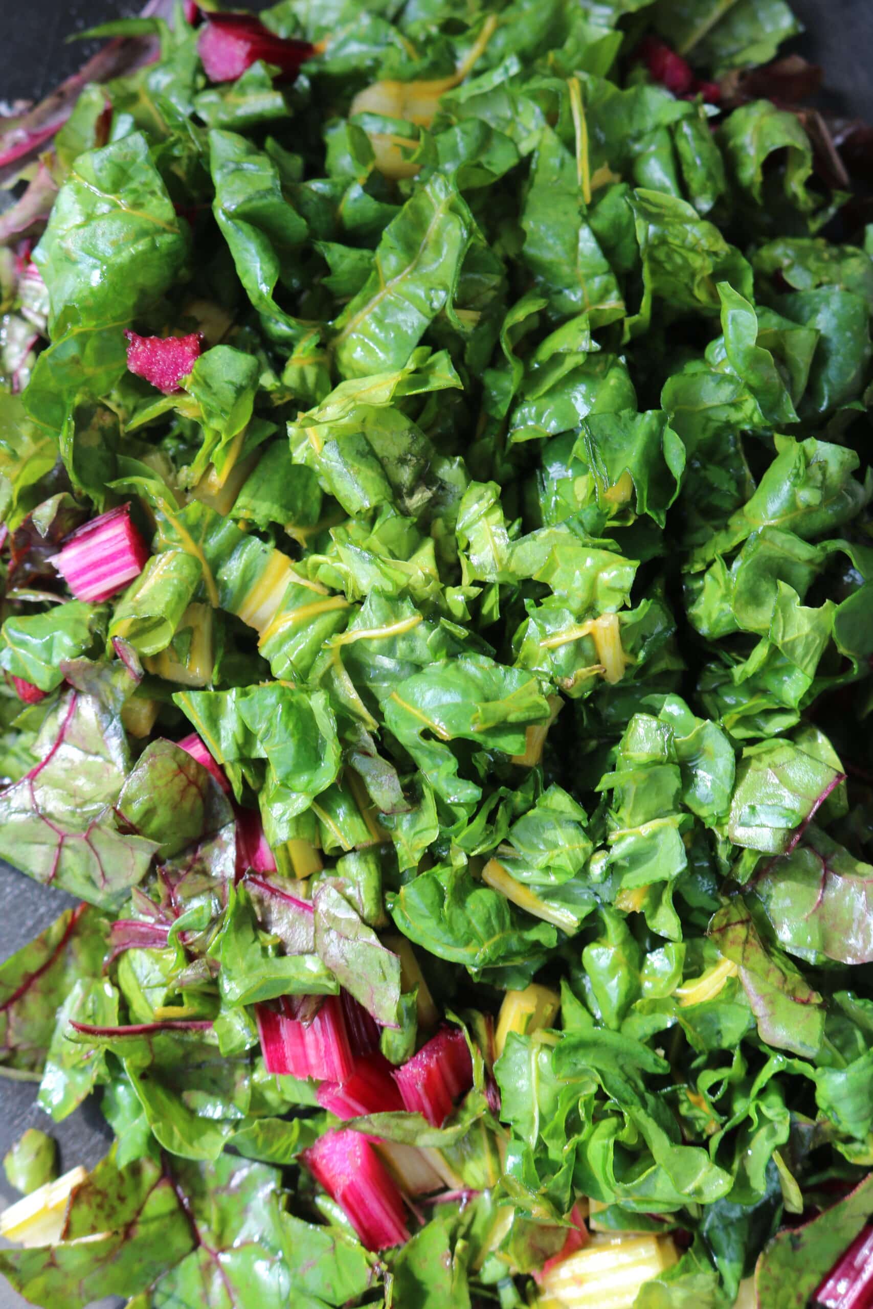 chopped swiss chard