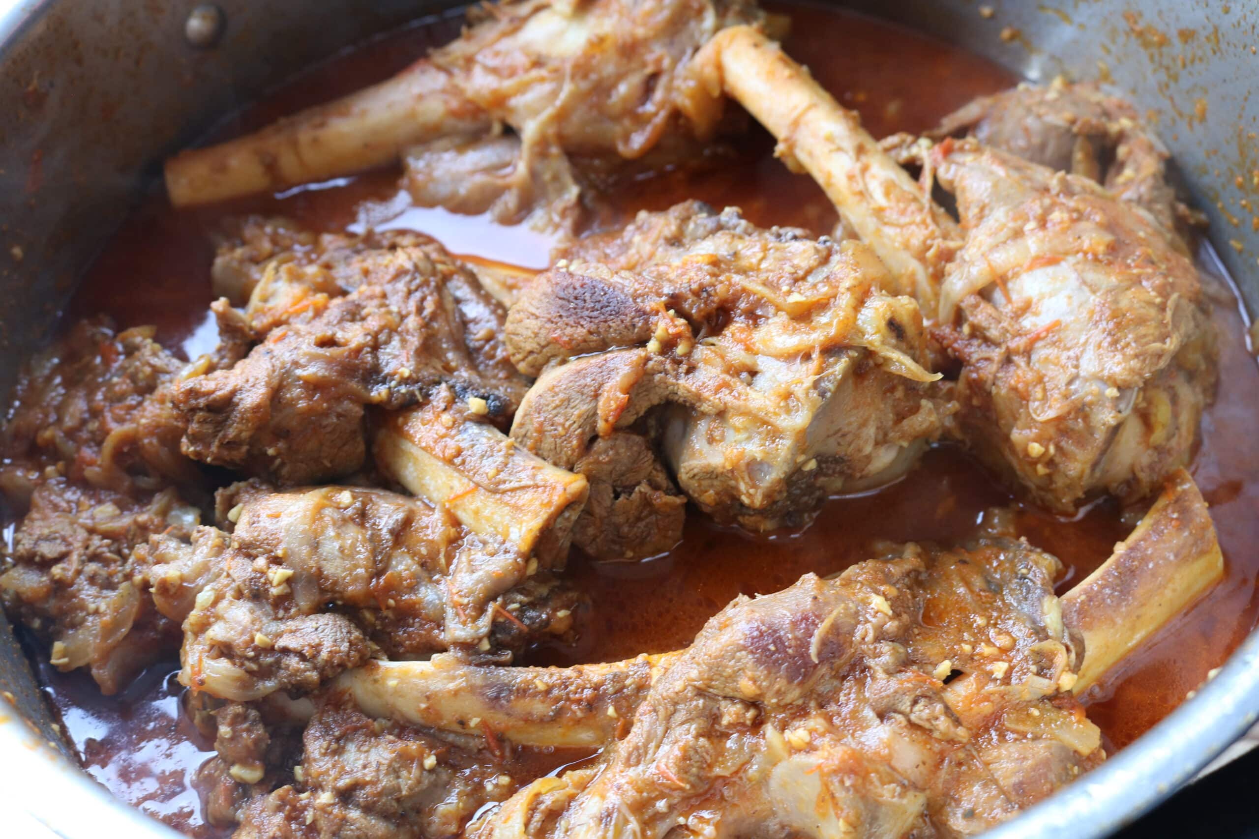 middle eastern spiced lamb shanks