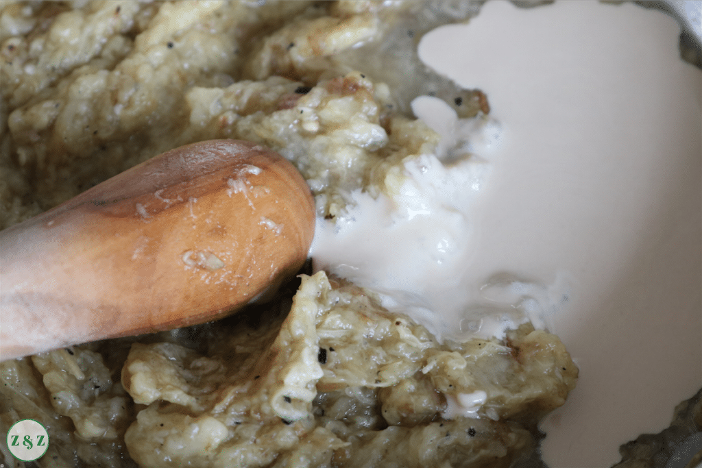 aubergine with tahini