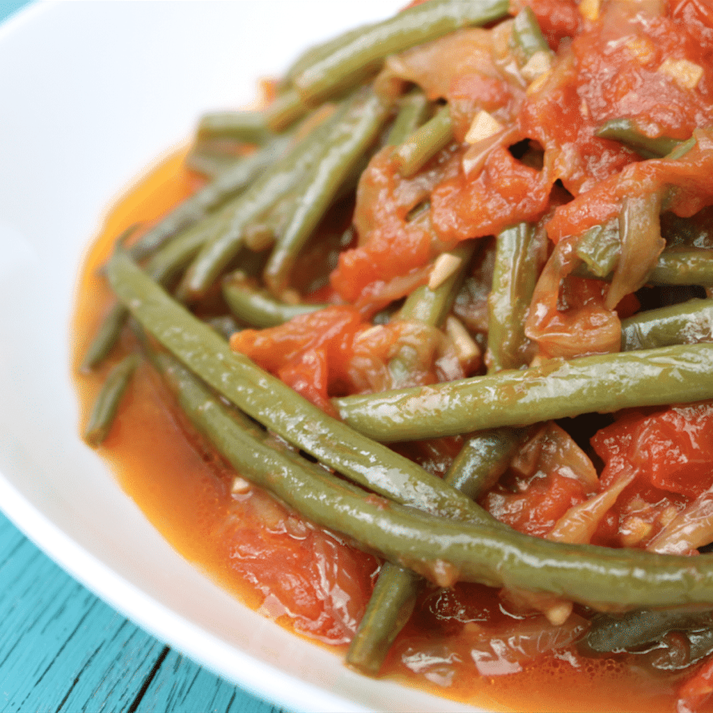 Lebanese Green Bean Stew (Loubia b'zeit) by Zaatar and Zaytoun