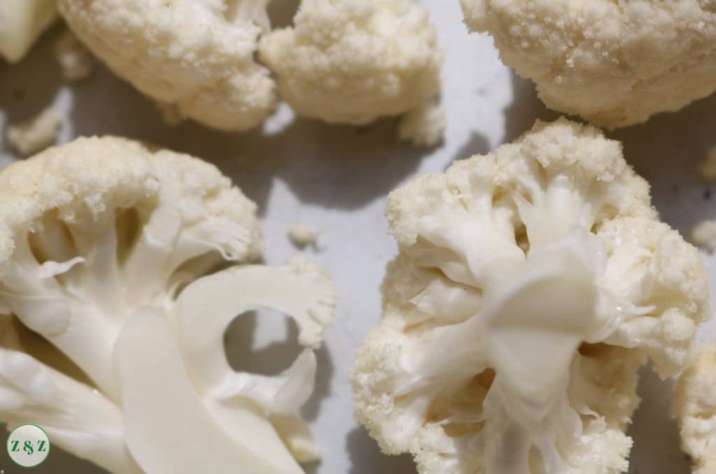 raw cauliflower florets