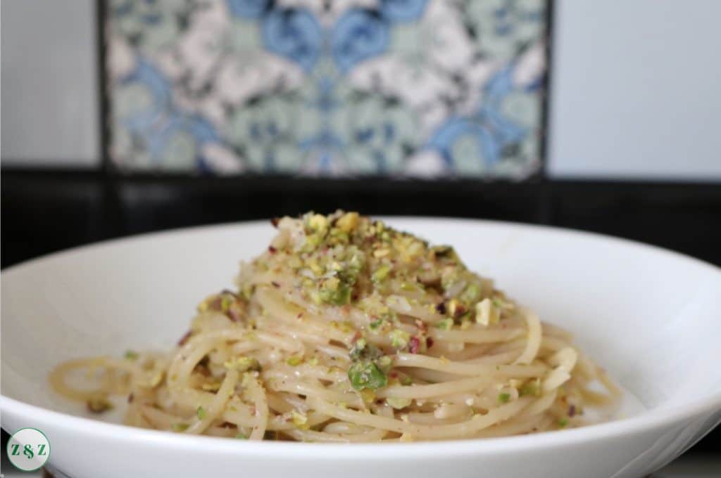 pistachio lemon pasta