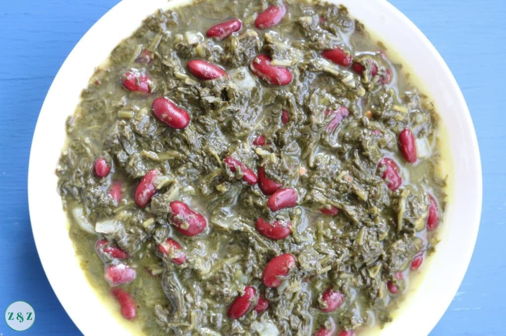 spinach herb stew