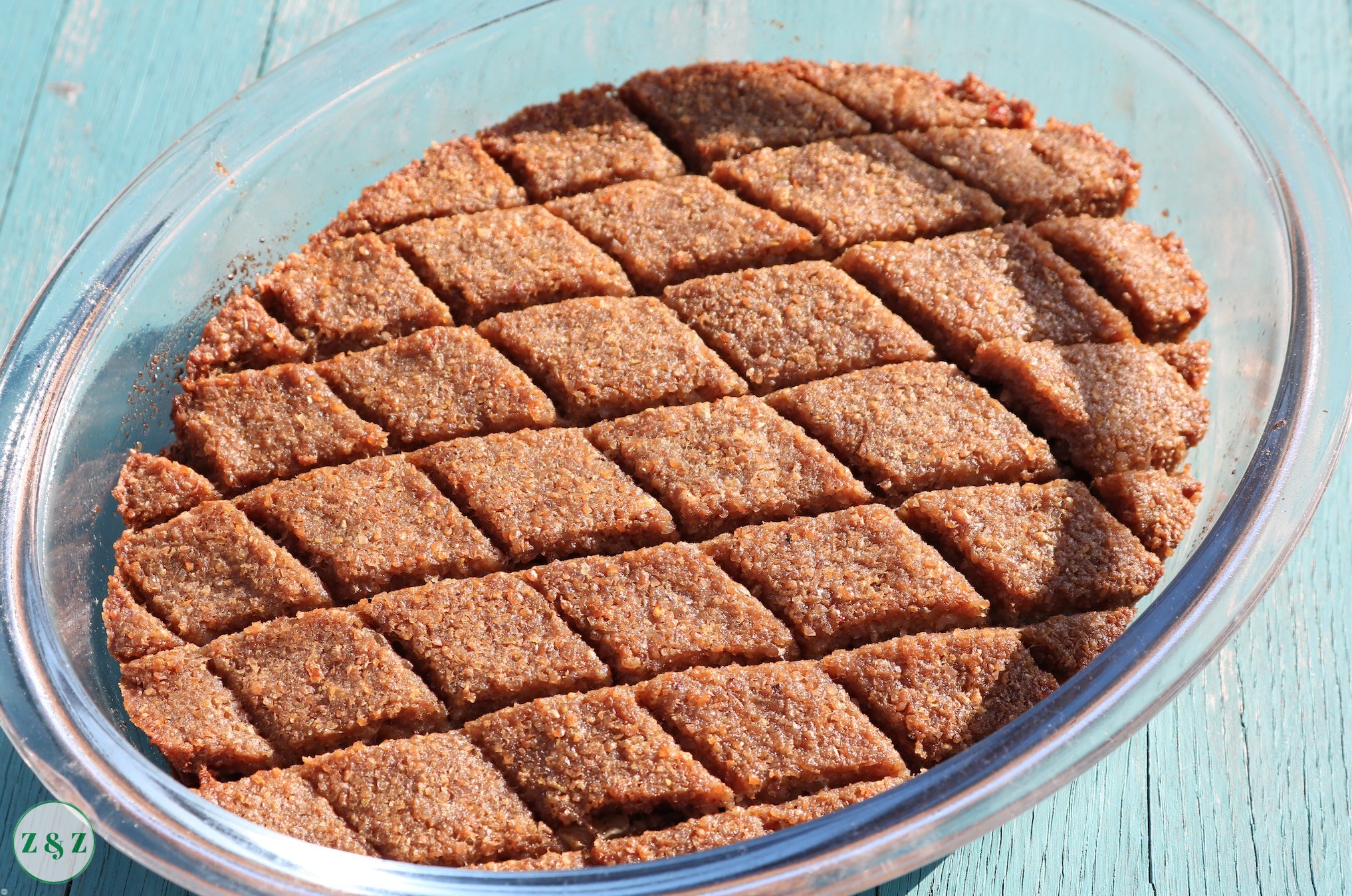 Kibbe Bil Sanieh (Lebanese Baked Kibbeh) By Zaatar And Zaytoun