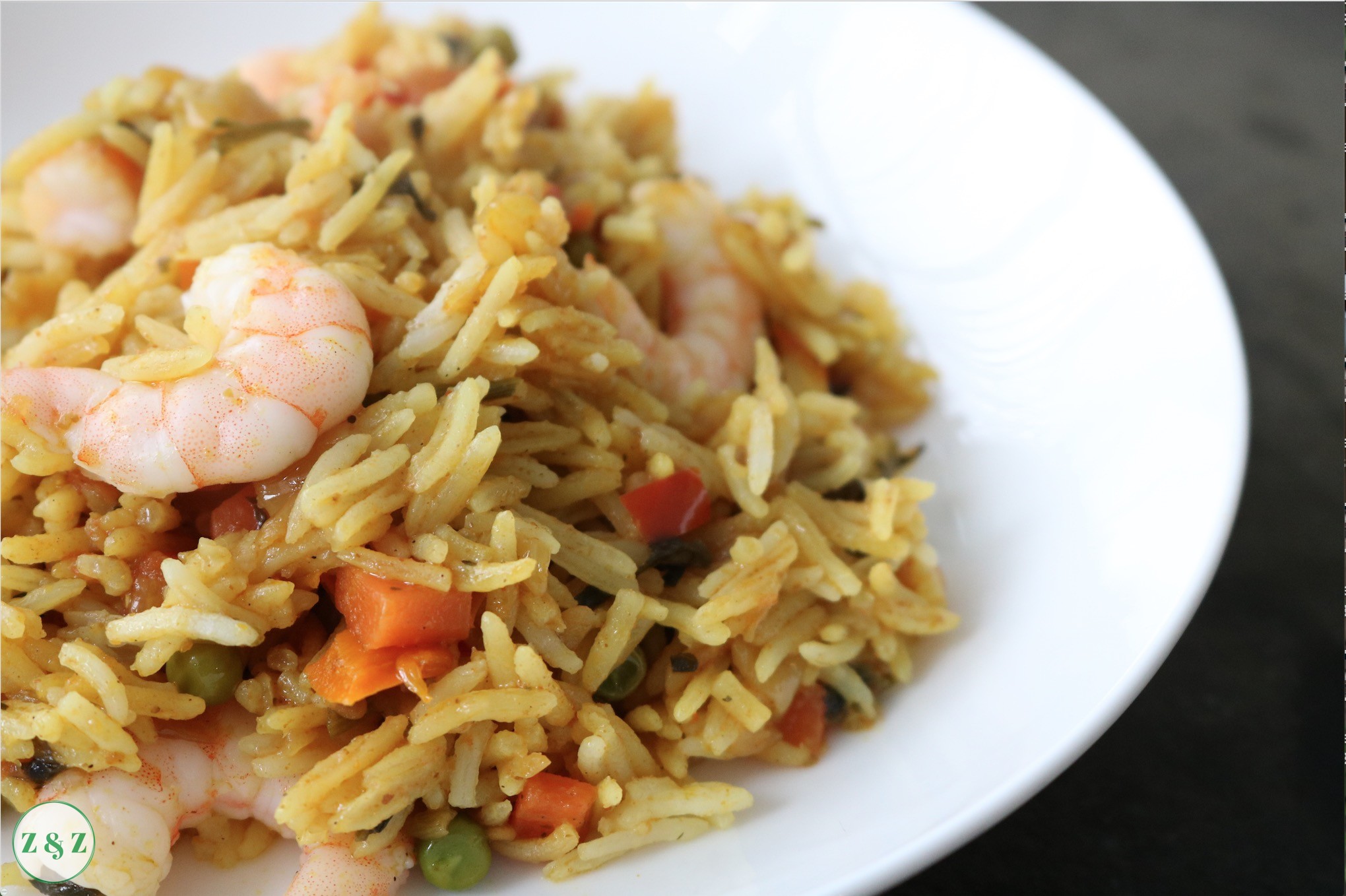 Shrimp and vegetable rice by Zaatar and Zaytoun - Lebanese Food Blog