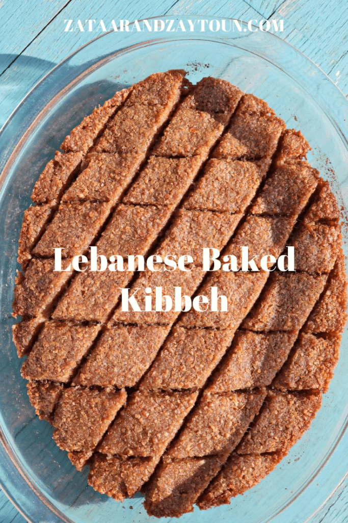How to make lebanese baked kibbeh