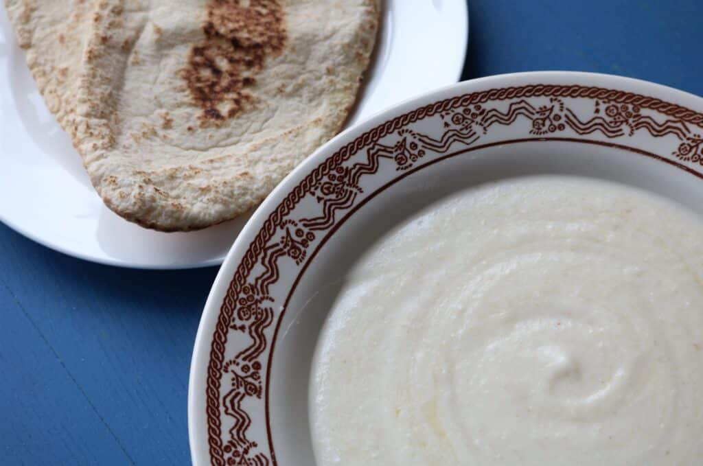 lebanese kishik and pitta bread