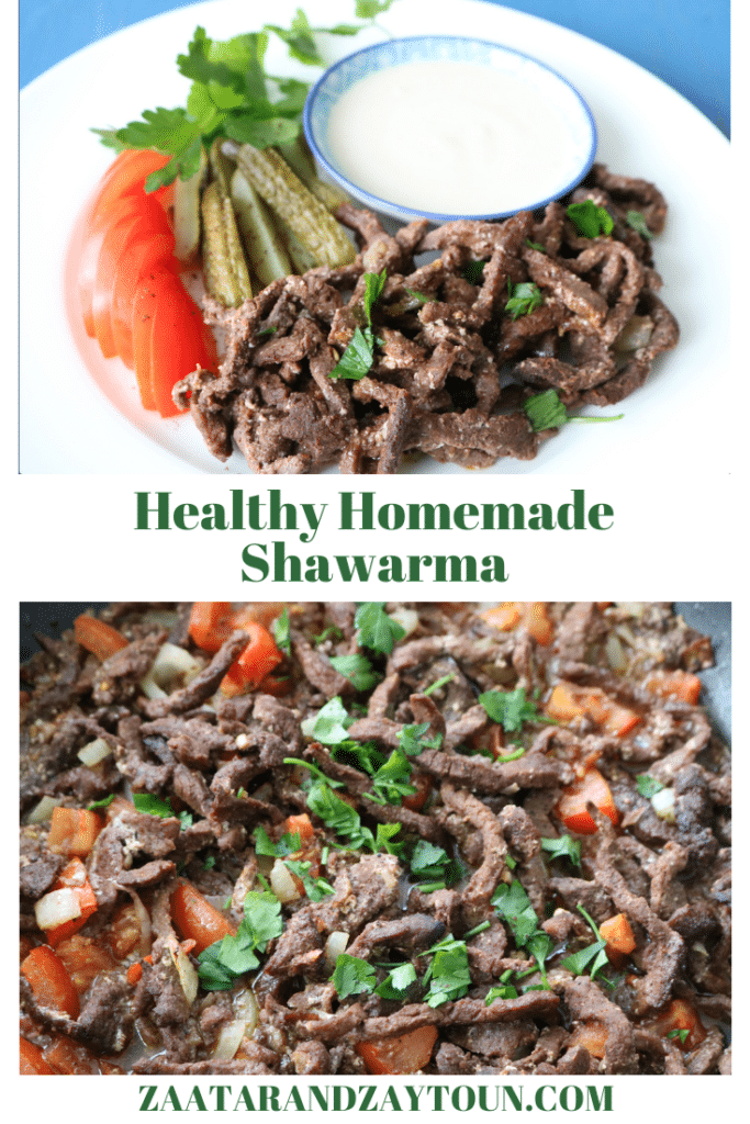 healthy homemade shawarma