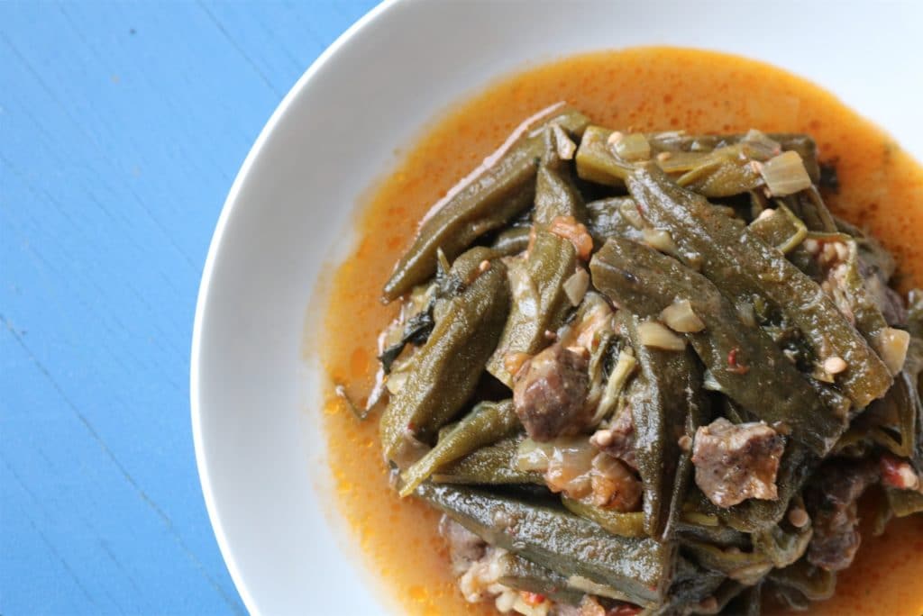 okra stew with lamb