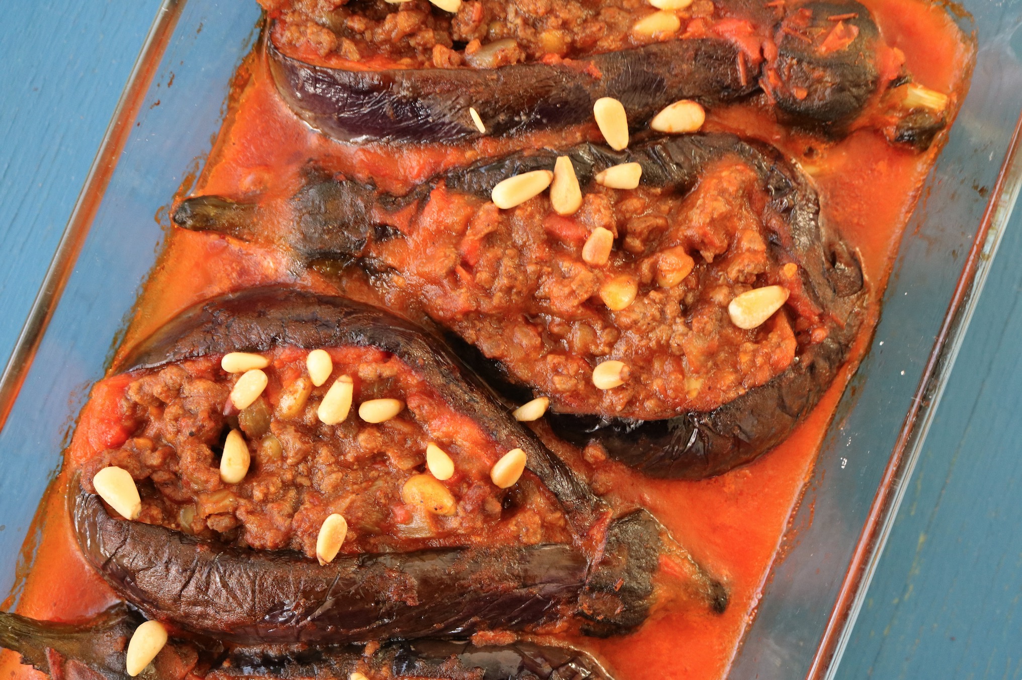 Sheikh el mahshi stuffed eggplant