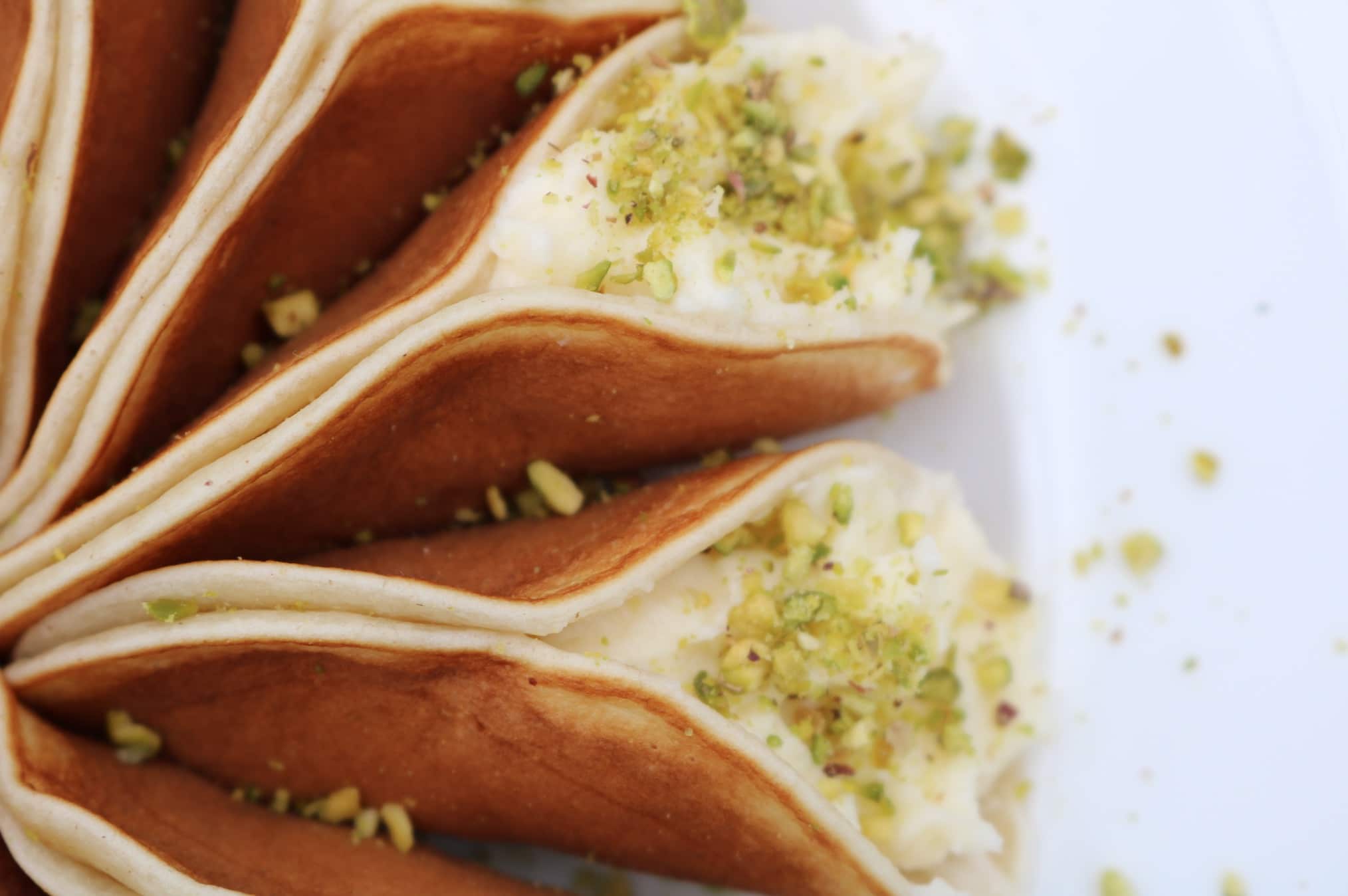 lebanese cream pancakes