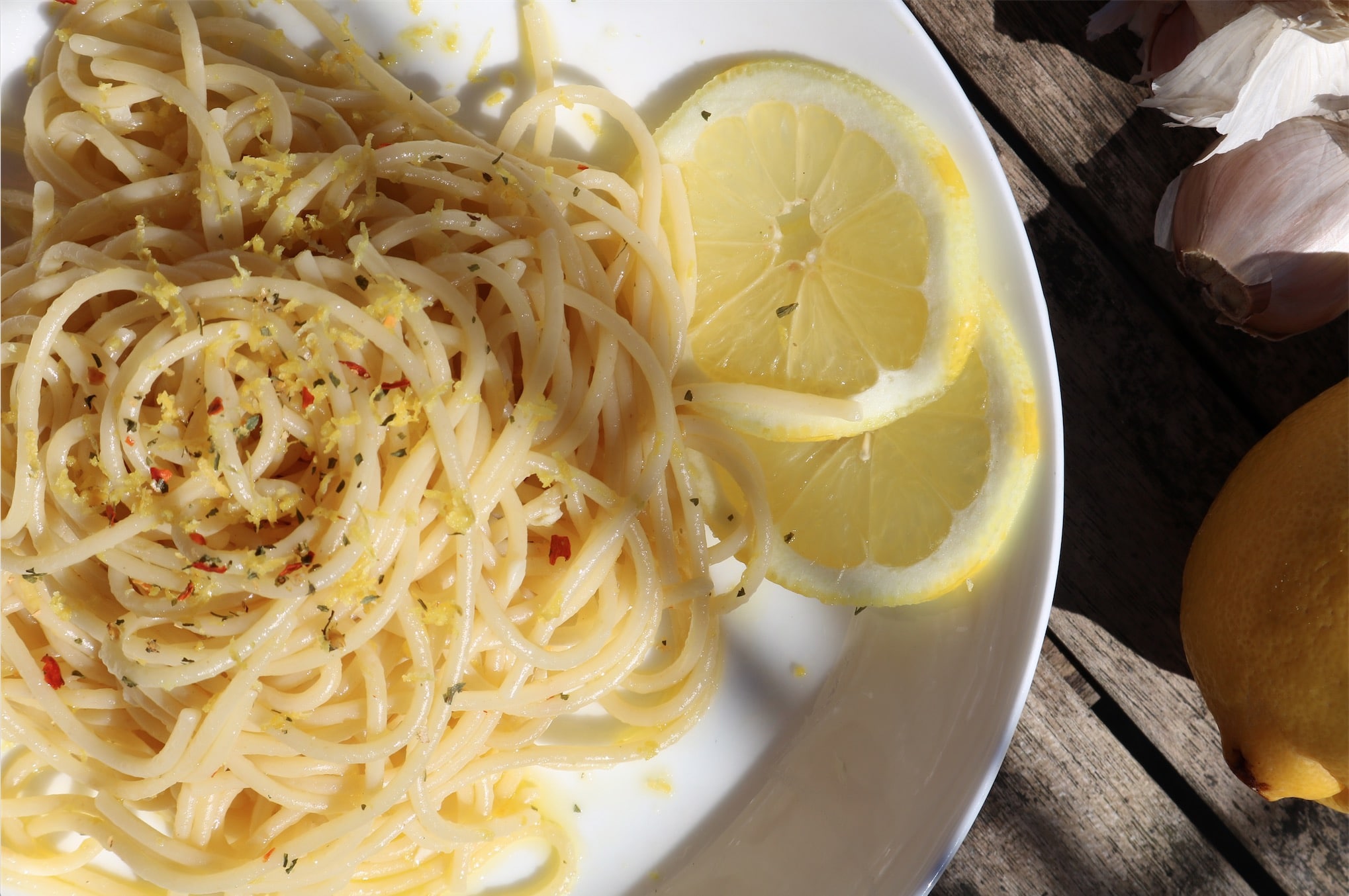 lemon garlic pasta