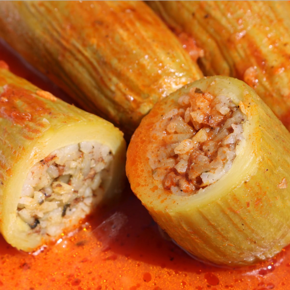 Kousa Mahshi Stuffed Zucchini By Zaatar And Zaytoun Kousa Mahshi Stuffed Zucchini By Zaatar And Zaytoun