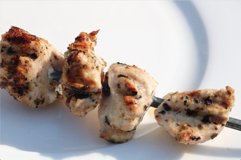 grilled chicken skewers