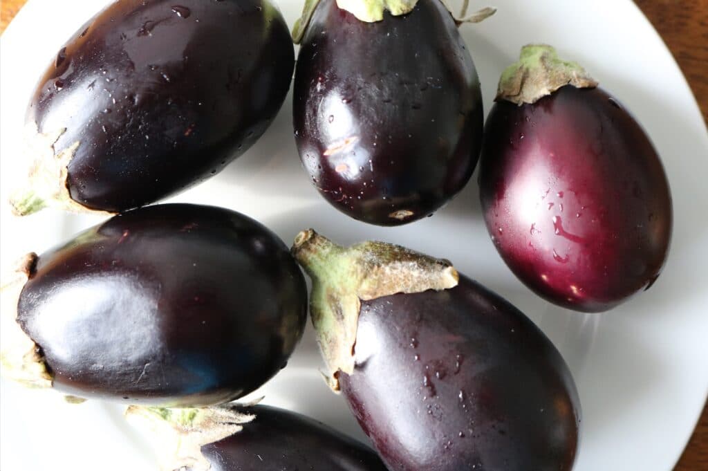 baby eggplants