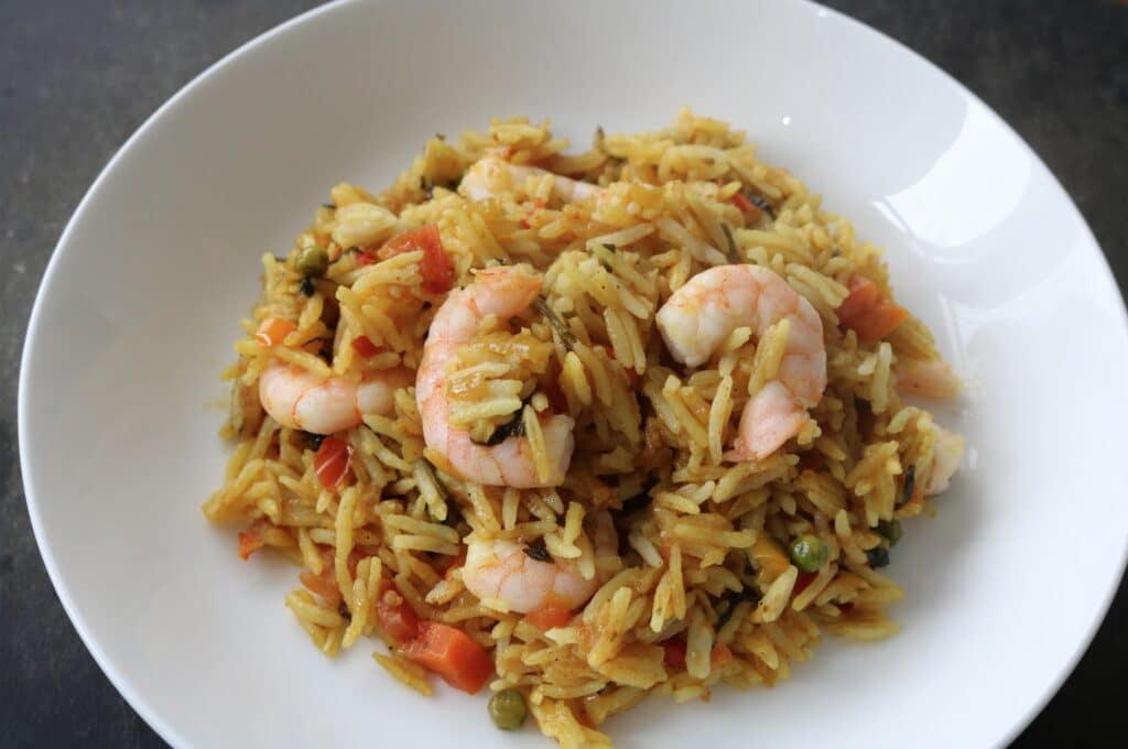 prawn vegetable rice