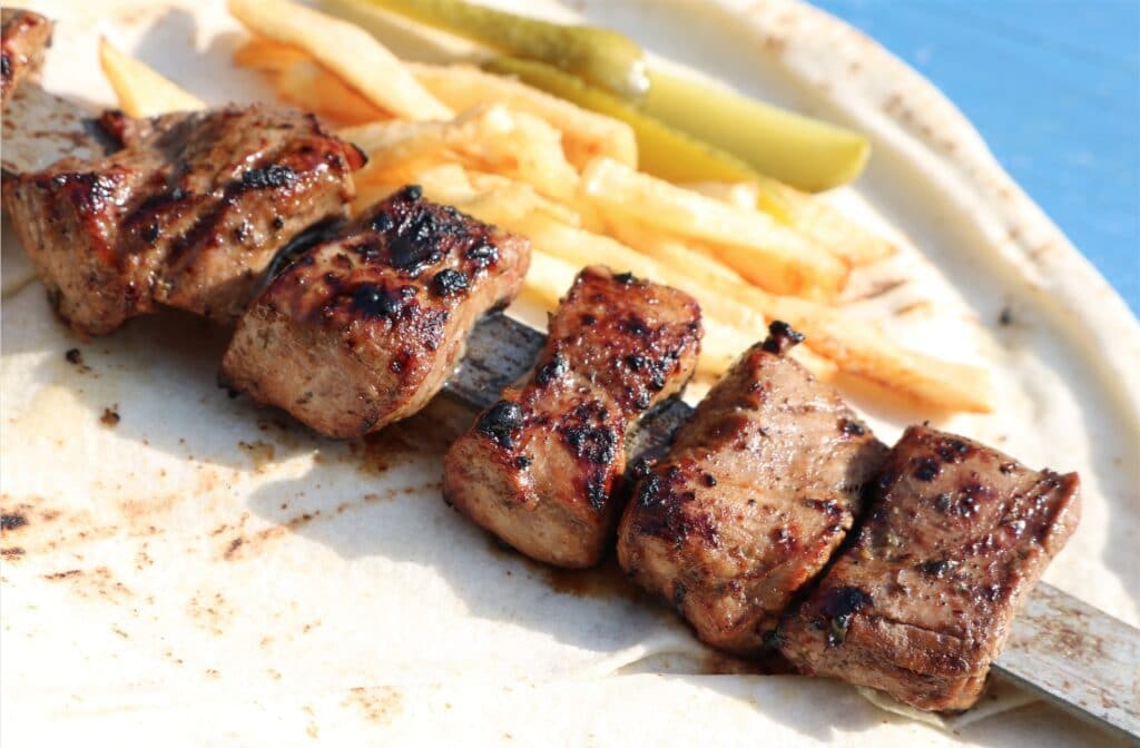 lebanese lamb skewers