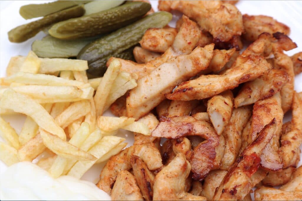 chicken shawarma platter