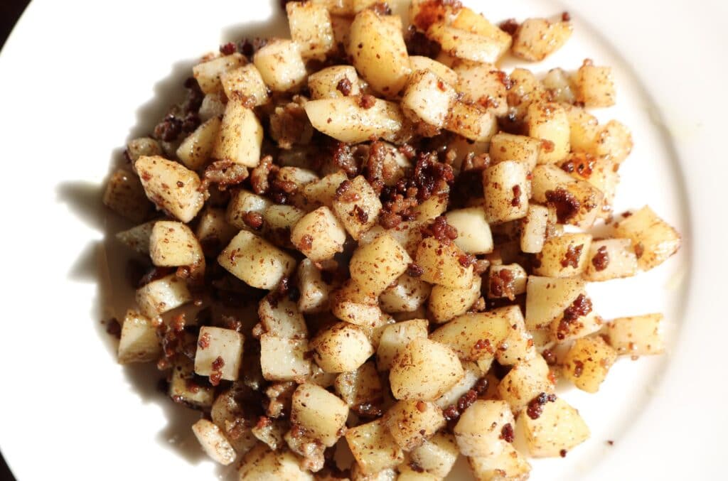 Lebanese Spicy Mince and Potatoes by Zaatar and Zaytoun