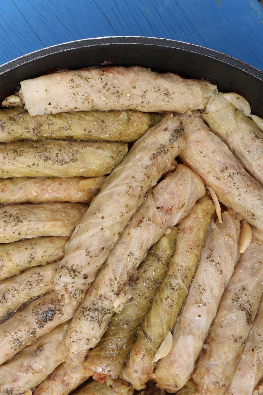 Malfouf Mahshi (Lebanese Stuffed Cabbage Rolls) by Zaatar and Zaytoun