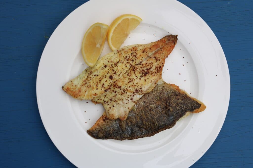 Pan fried sumac fish