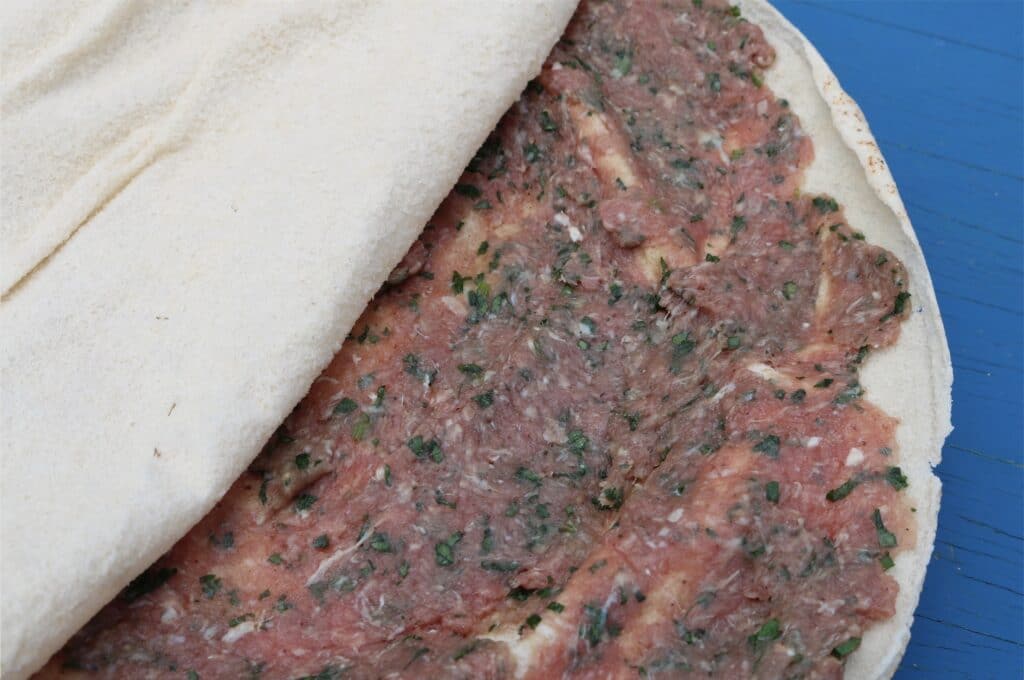 Arayes - Meat stuffed flatbread