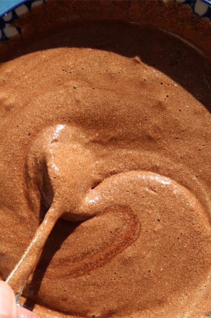 Soft chocolate cake mixture