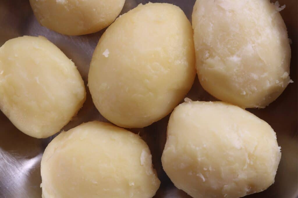 boiled potatoes