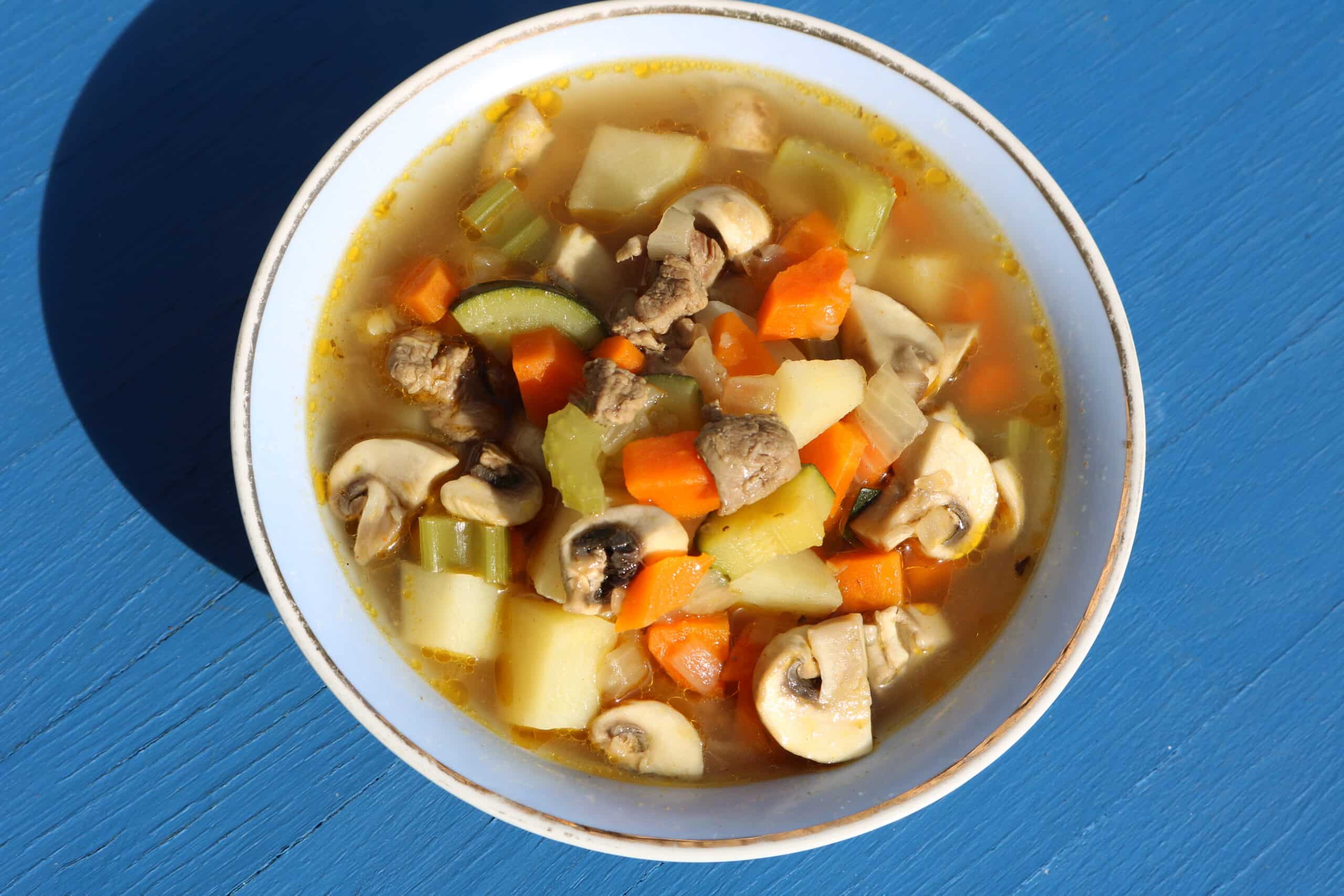 meat and vegetable soup