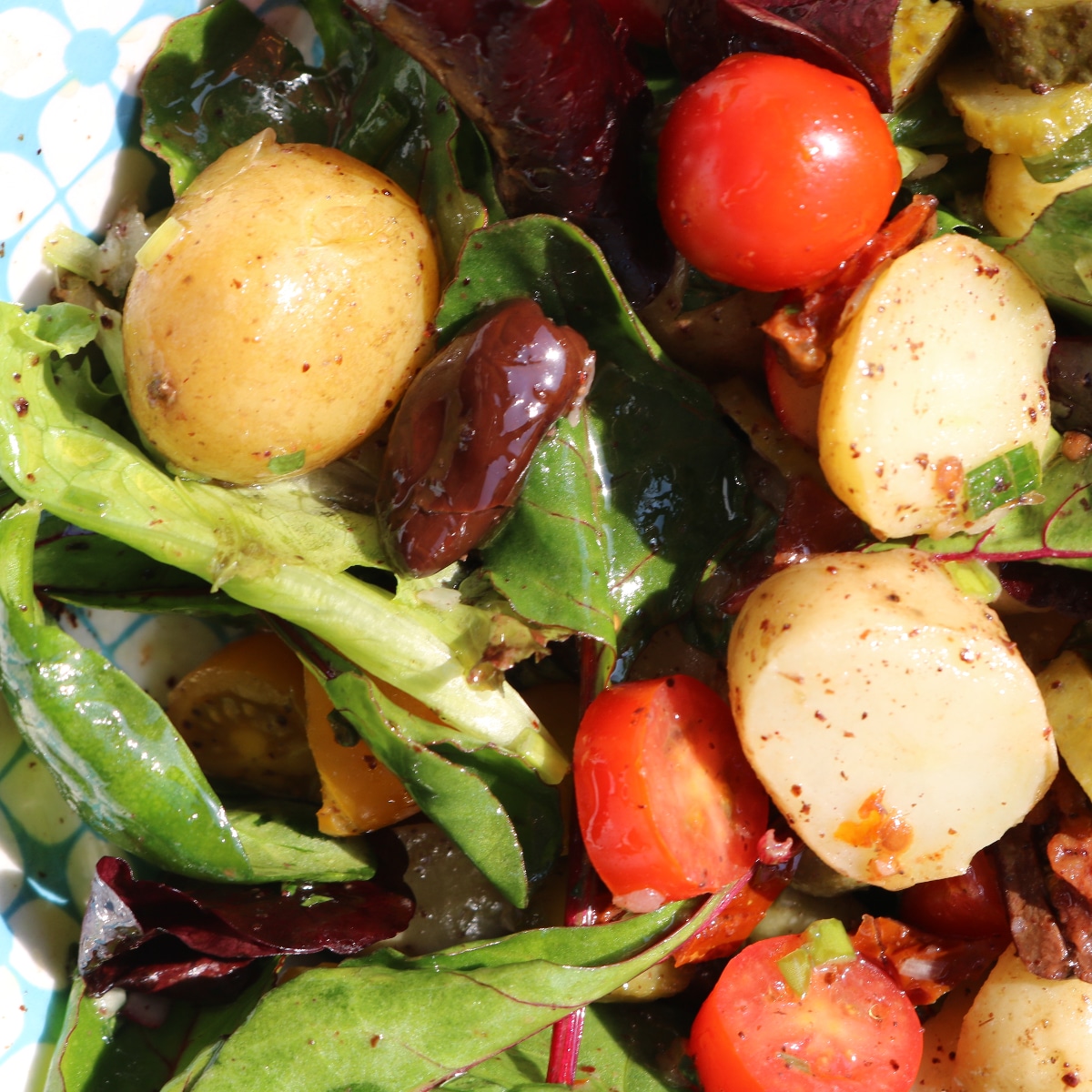 Minty Jersey Royals with baked feta Recipe