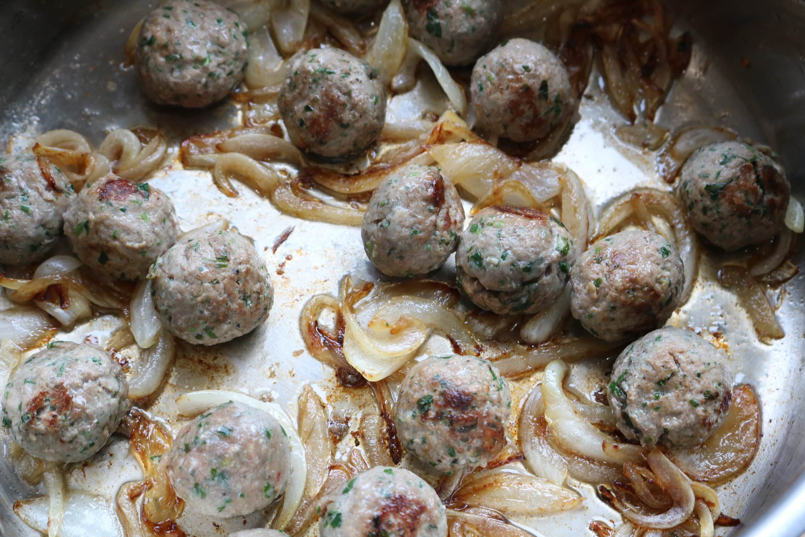 kafta with onions