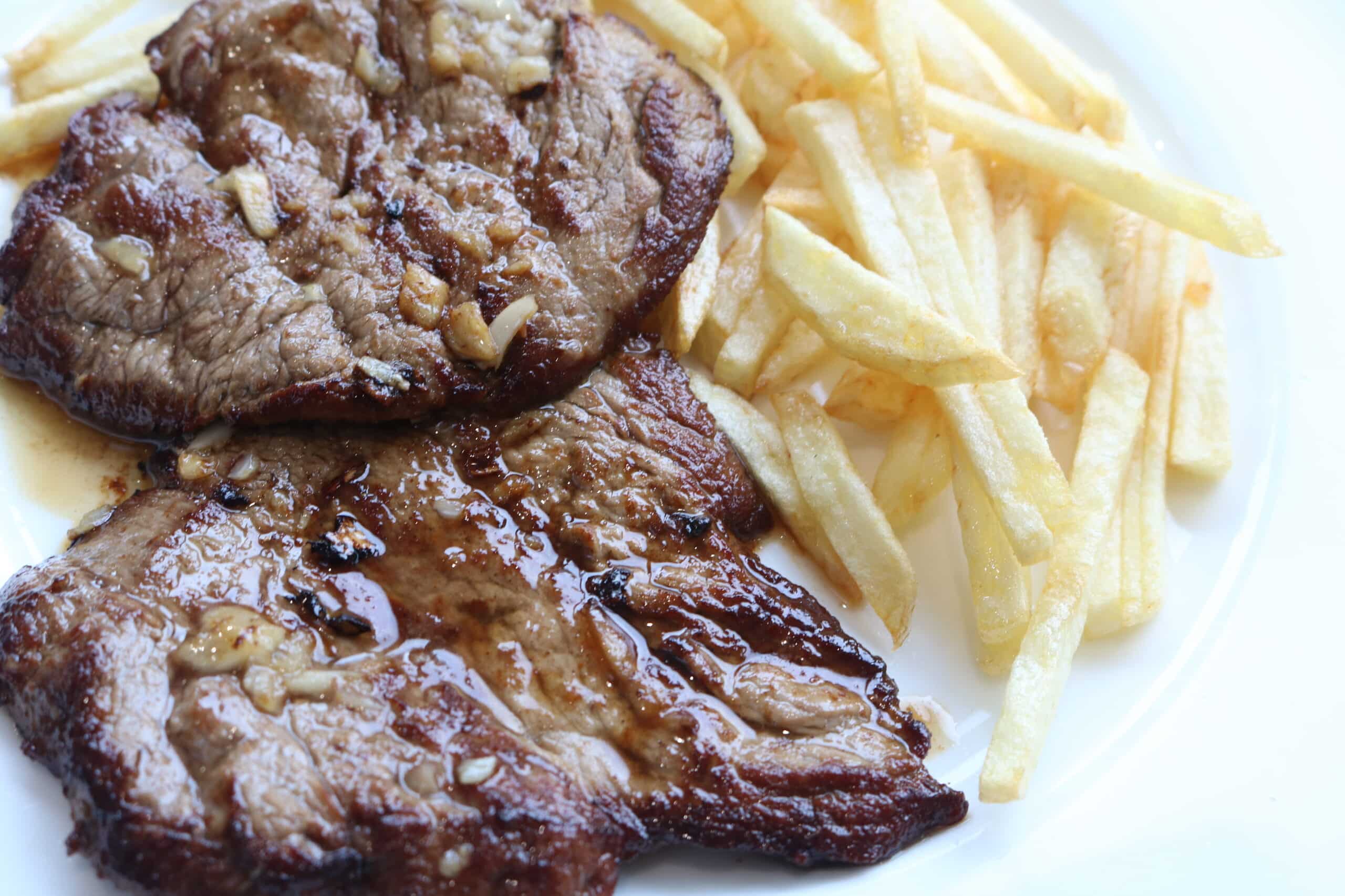 lemon garlic steak