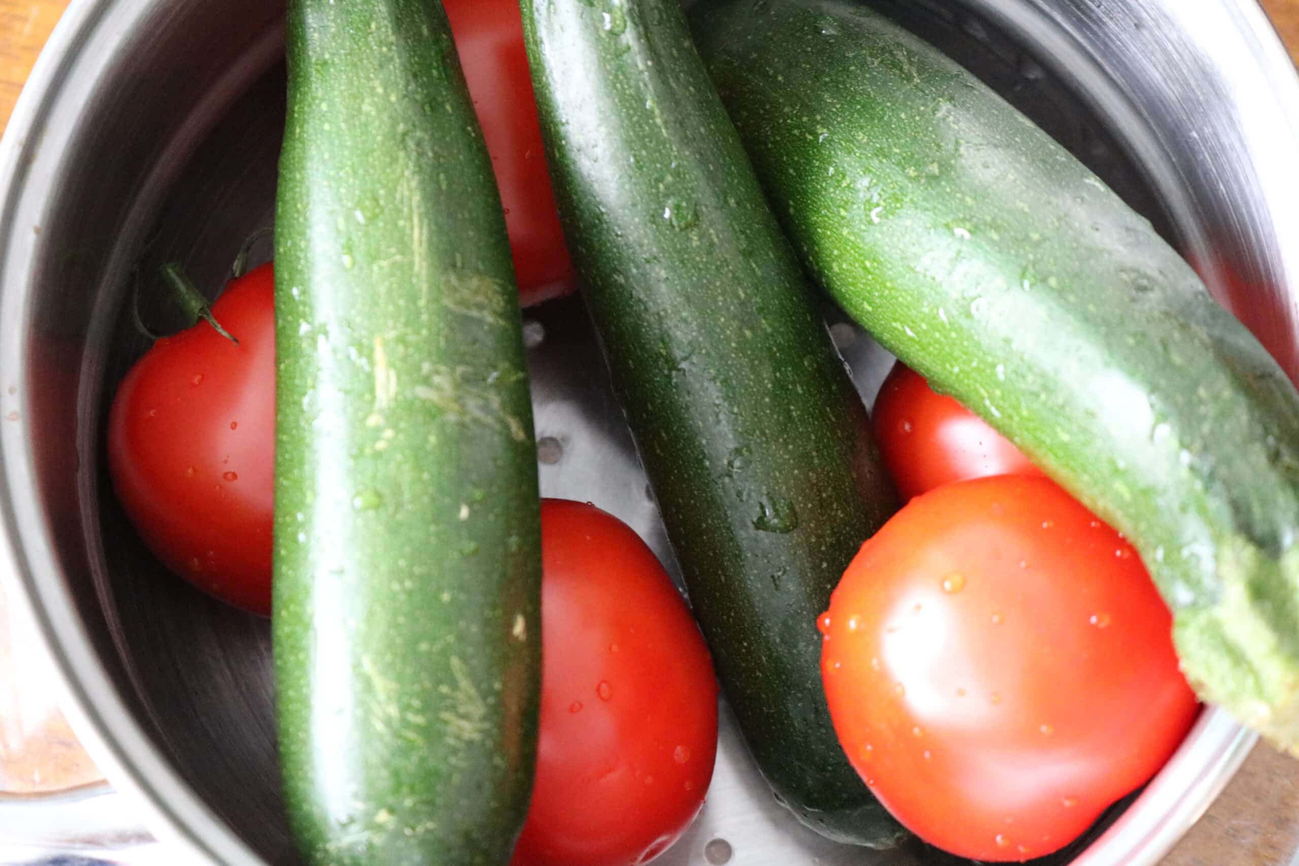 zucchini and tomato