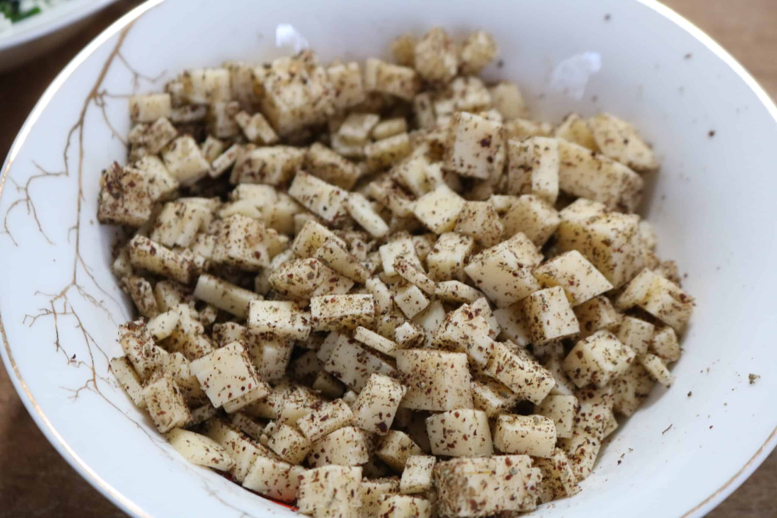 cheese and zaatar