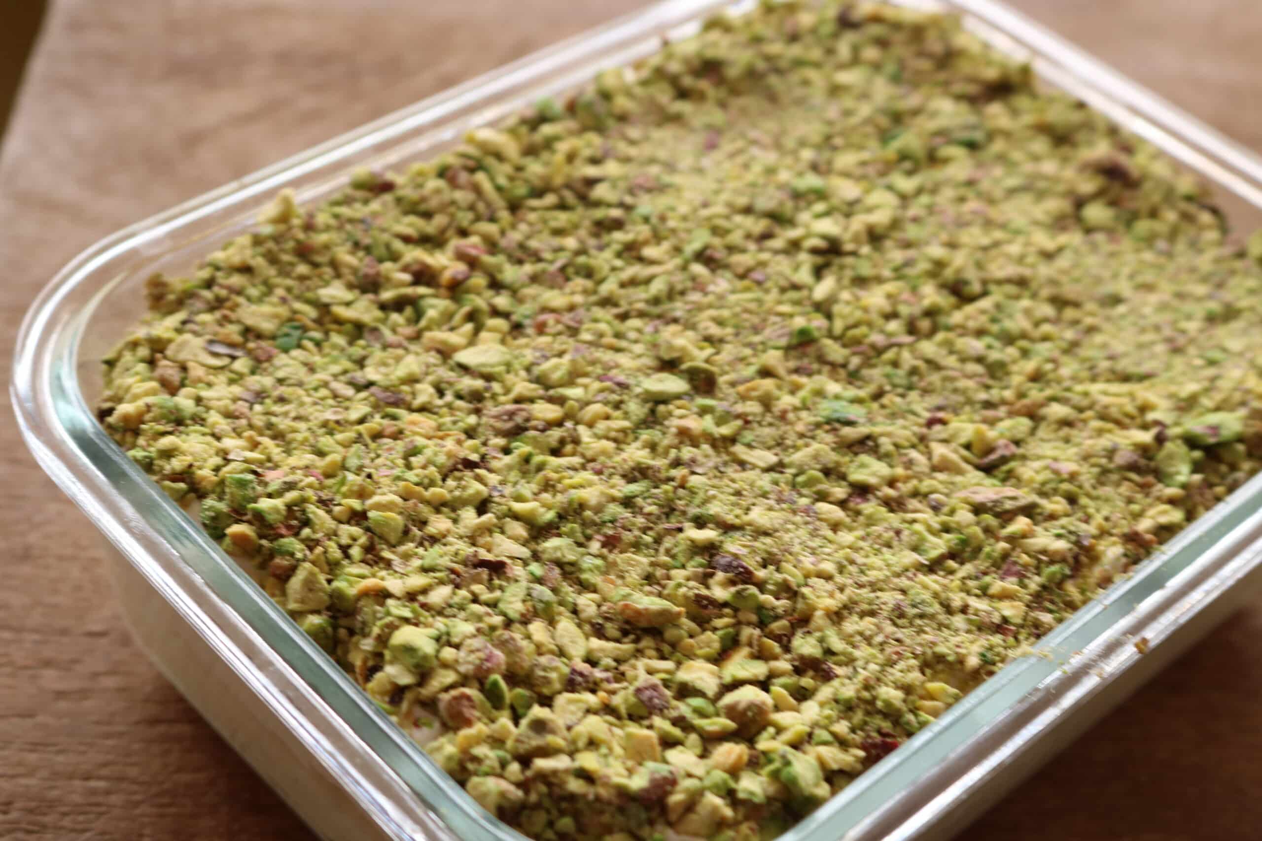 Lebanese nights dessert semolina pudding
